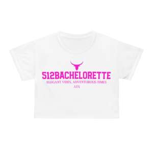 512Bachelorette Austin Bachelorette Crop Tee — Bride Squad All Over Print Crop Top ATX