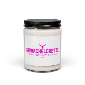 512Bachelorette Austin Bachelorette Soy Candle — Bride Squad Natural Cotton Wick Candle