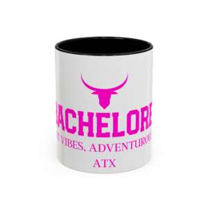 512Bachelorette Austin Bachelorette Accent Mug — Bride Squad Colored Interior Ceramic Mug