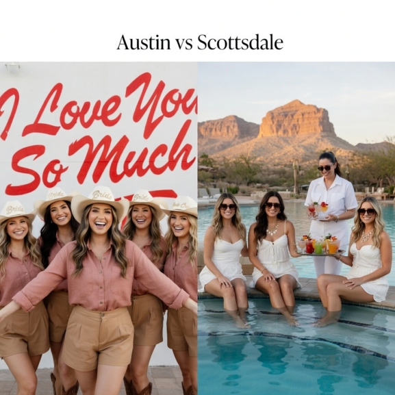 Austin vs Scottsdale bachelorette comparison guide 2026